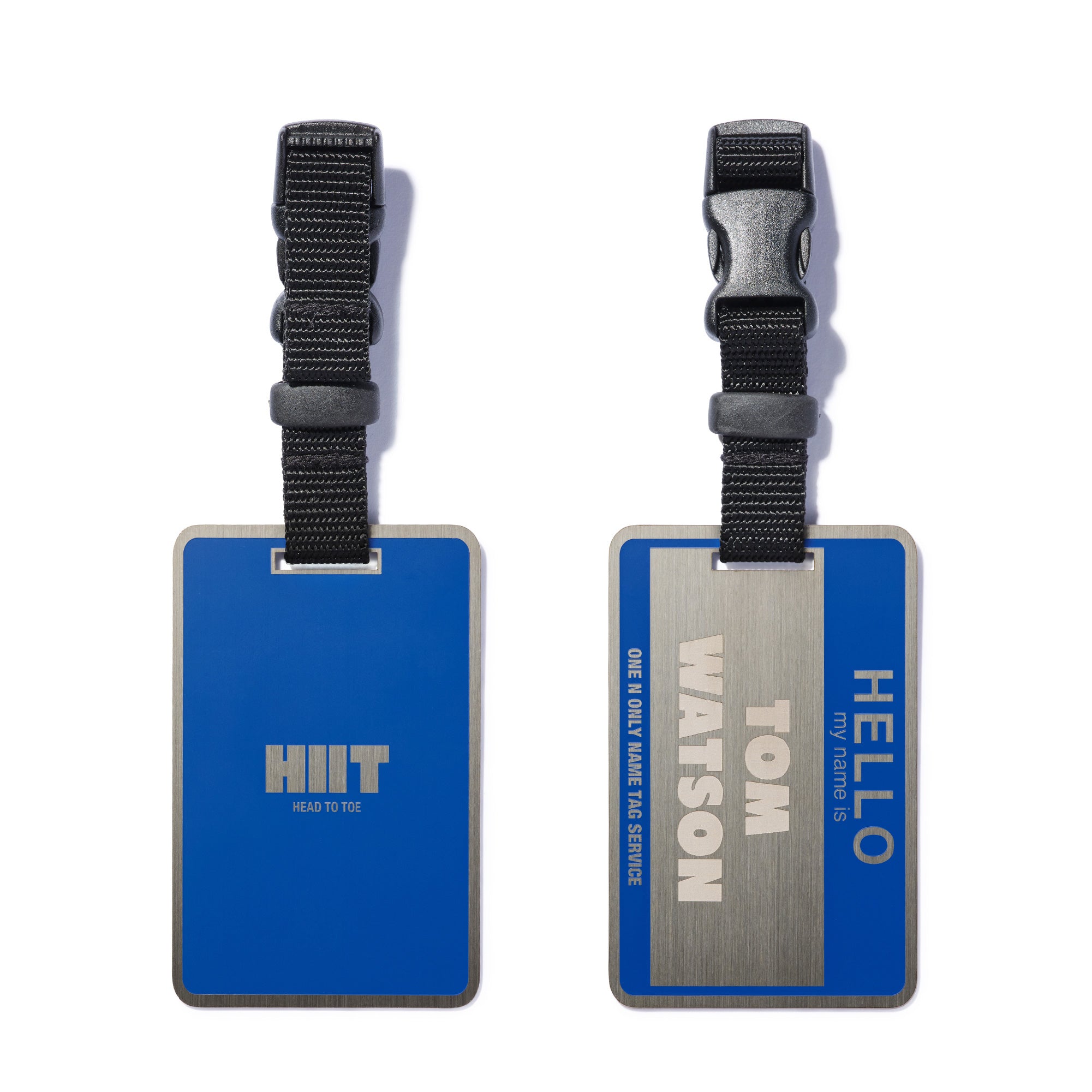 METAL NAME TAG [BLUE] – HIIT TOKYO