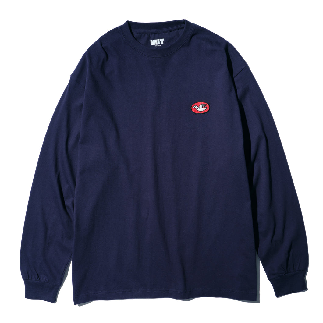 L/S T-SHIRTS (HIIT×CLUBHAUS) / NAVY
